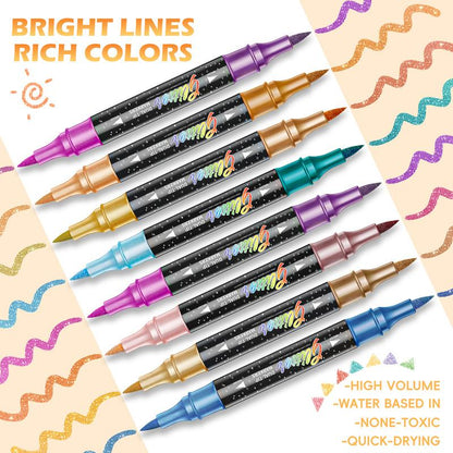 Glitter Brush Marker Set | 24 Color Set