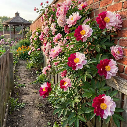 🌸 Rare Climbing Peony Bulbs 🪴 Big Full Blooms, Cold Hardy Perennial, Easy to Grow Garden Favorite 🔥 Buy 6 Get 6 Free Bulbs 🔥