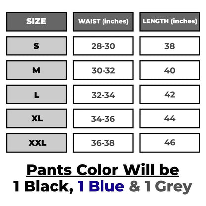 Pack of 3 Offer 😍 Men’s Premium Multi-Purpose Tactical Cargo Pants | Black, Blue & Grey