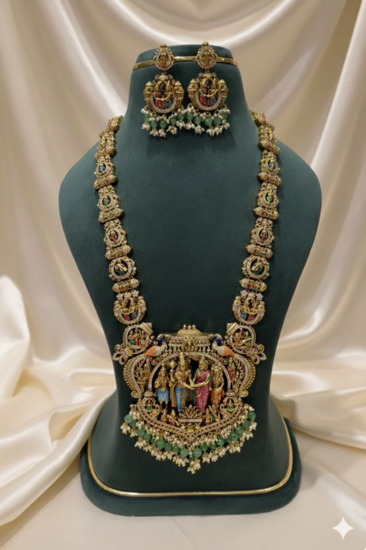 Handpainted Necklace Set