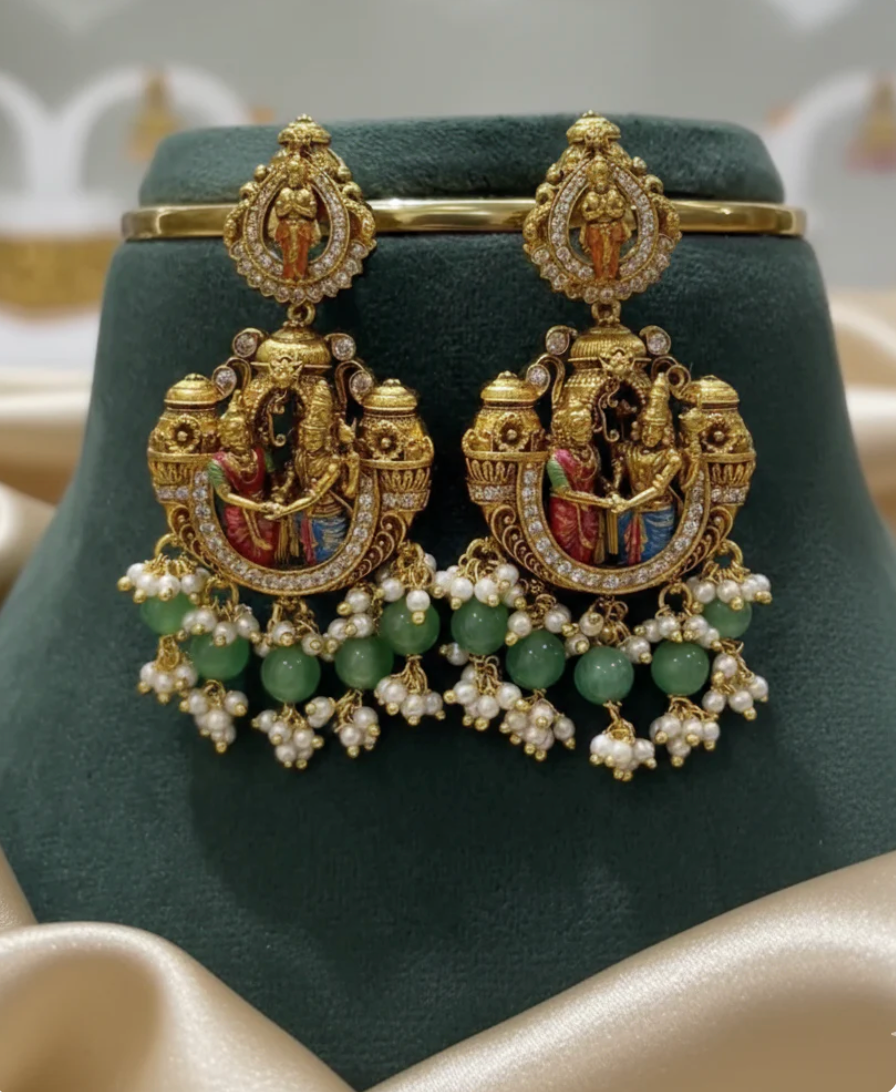 Handpainted Necklace Set
