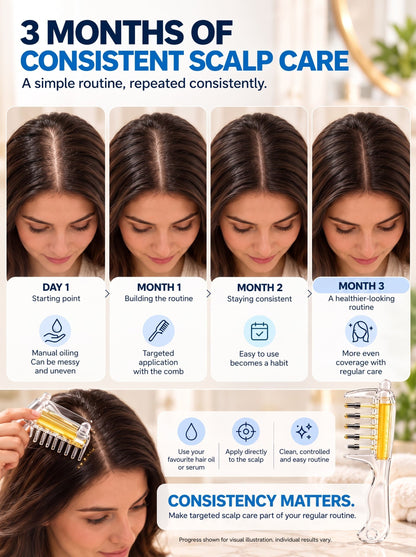 RootGlide Hair Oil Applicator Comb